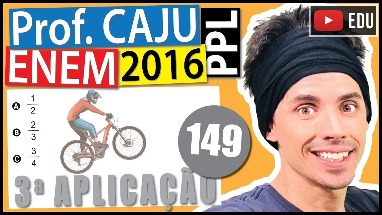 [ENEM 2016 PPL] 149 📓 GEOMETRIA PLANA Um ciclista A usou uma bicicleta com rodas com diâmetros