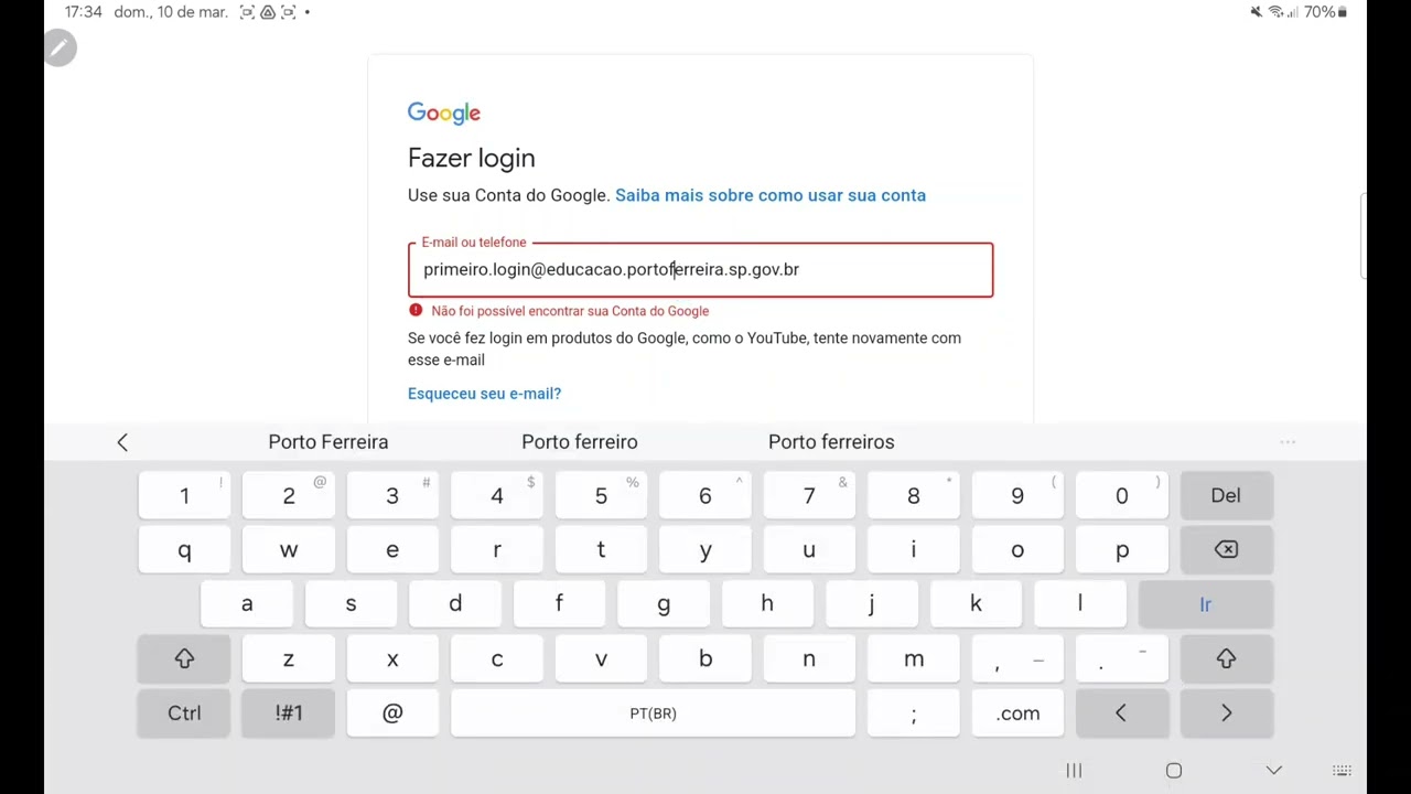 #Video 02 -  Primeiro Login no e-mail Institucional