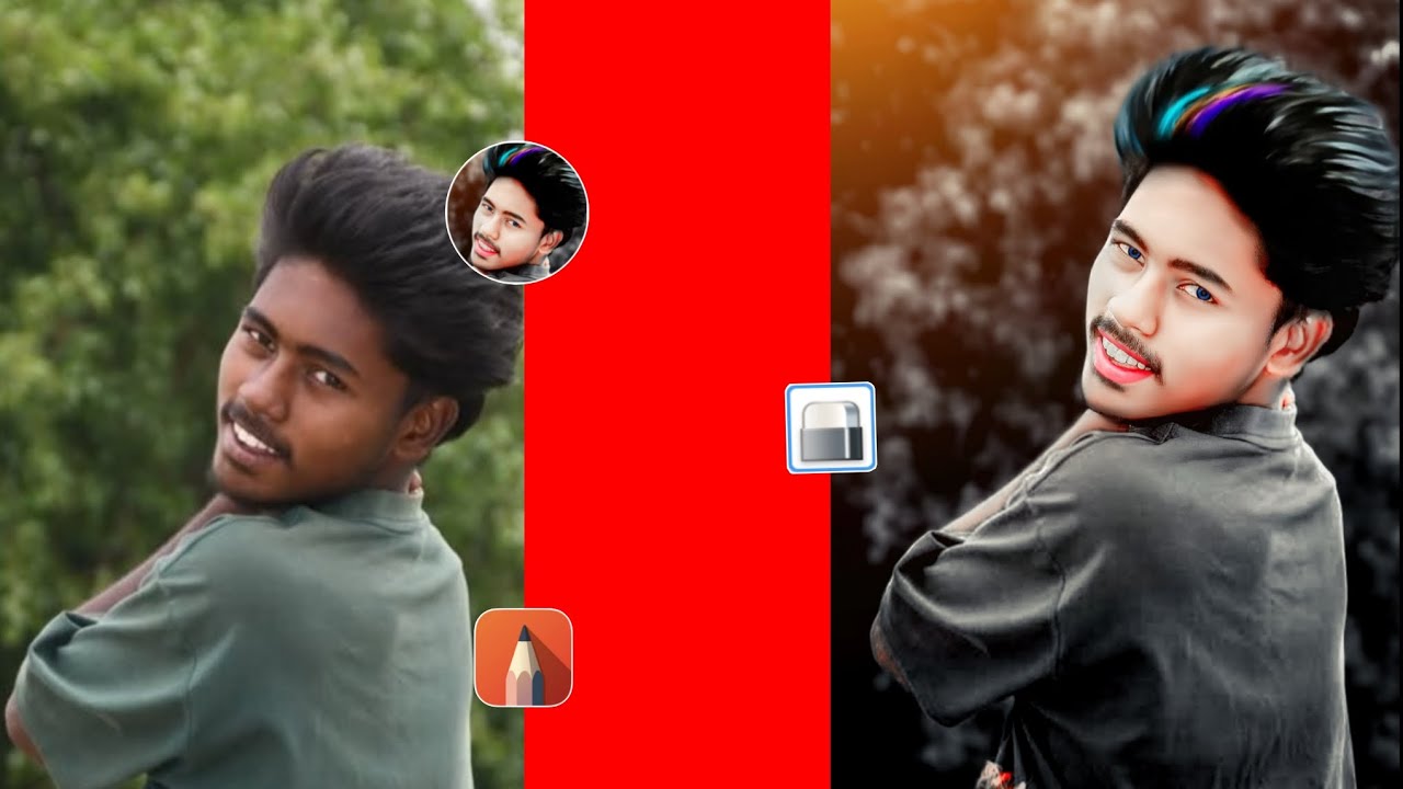HDR face smooth skin whitening photoediting || Autodesk Sketchbook skin facepainting photo editing