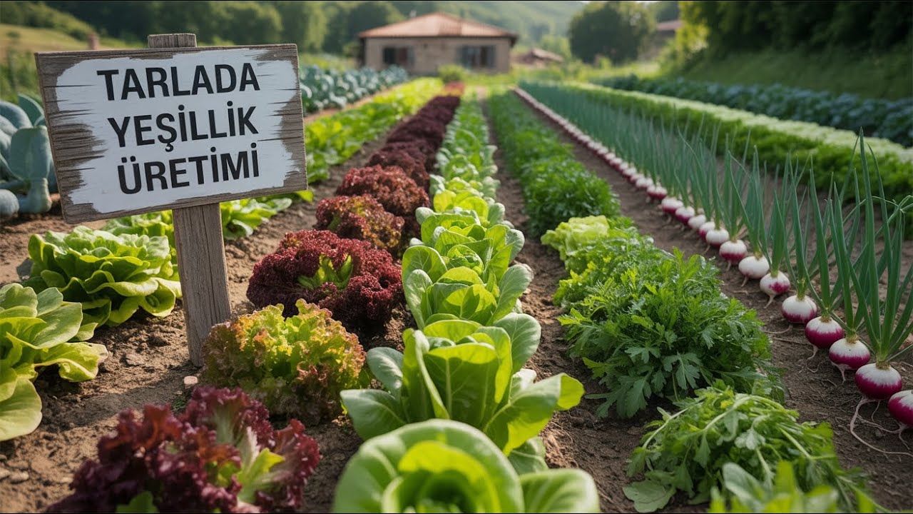 Tarlada Yeşillik Üretimi | Marul, Turp, Roka, Maydanoz ve Yeşil Soğan Nasıl Yetiştirilir? (1. Bölüm)