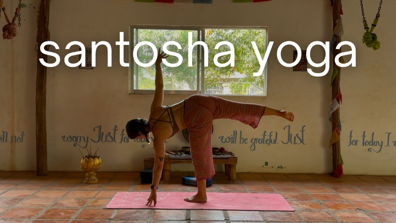 Santosha yoga - 14 minute creative flow for finding joy