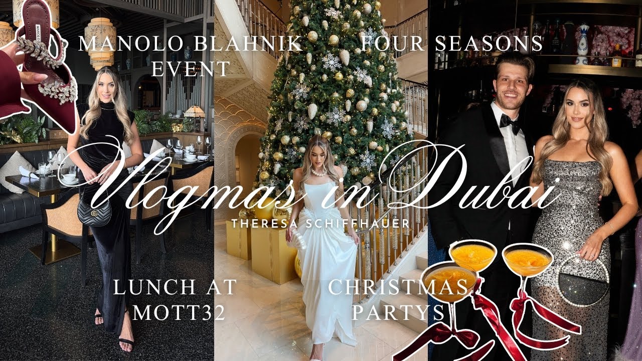 Vlogmas in Dubai - Christmas Party, Manolo Blahnik Event & Sunday Lunch at Mott 32
