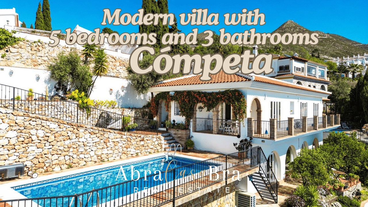 Beautifull modern villa with sea views in charming white village of Cómpeta - Málaga