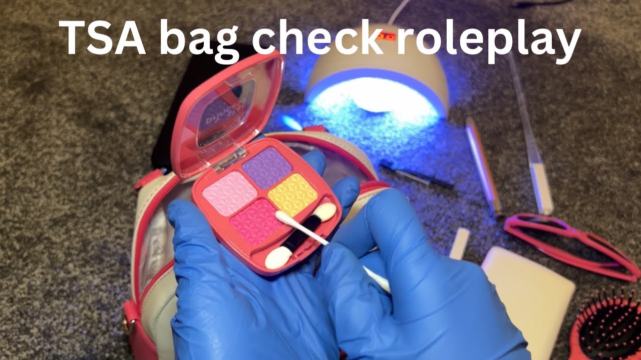 TSA bag check asmr roleplay