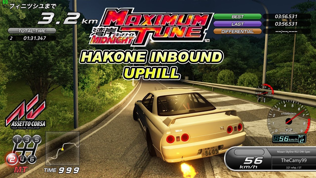 Hakone Inbound Uphill WMMT Arcade HUD [Assetto Corsa]