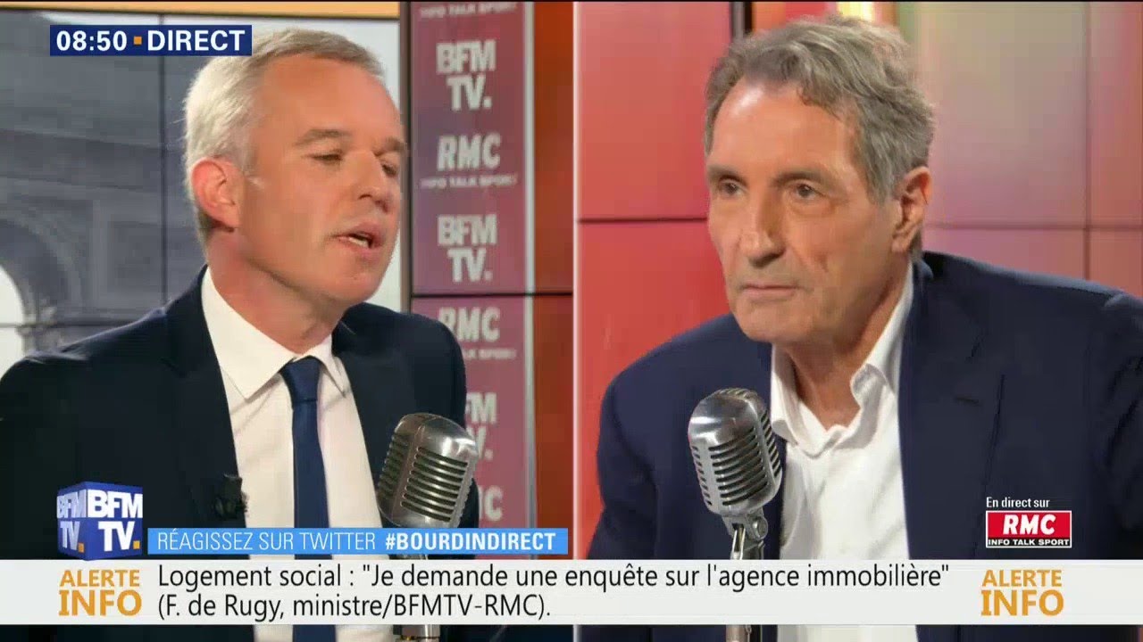 François de Rugy etait l’invité de Jean-Jacques Bourdin dans 