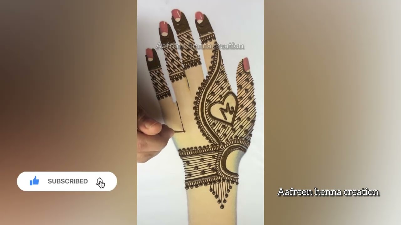 Calligraphy names mehndi design | Mehandi ka design | Easy and simple mehndi design | Arabic design
