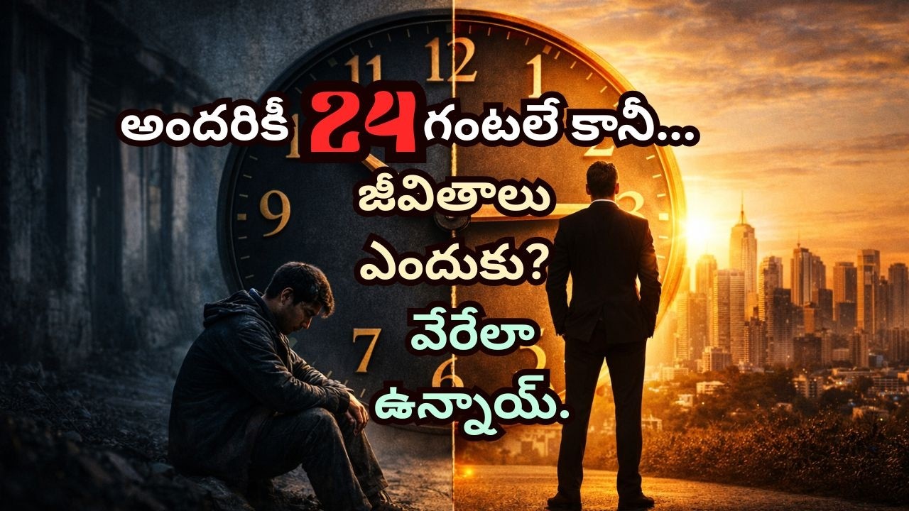 అందరికీ 24 గంటలే… కానీ జీవితాలు ఎందుకు వేరేలా ఉన్నాయి? | Telugu