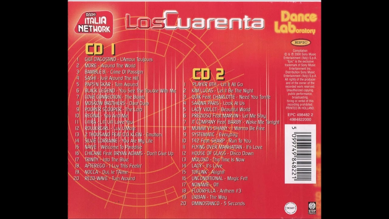 Los Cuarenta - Dance Laboratory 1 (CD2)