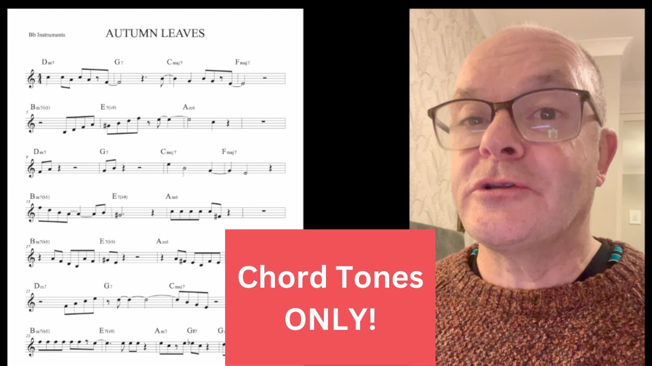 You DON’T Need Scales to Solo! Autumn Leaves Chord Tone Solo Chet Baker Style