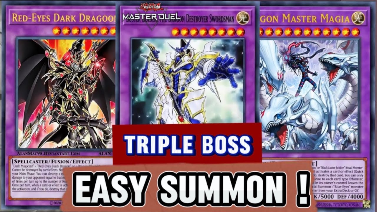 Easiest way to summon DRAGOON BUSTER MAGIA , Triple BOSS Deck Crushing Meta [Master Duel]