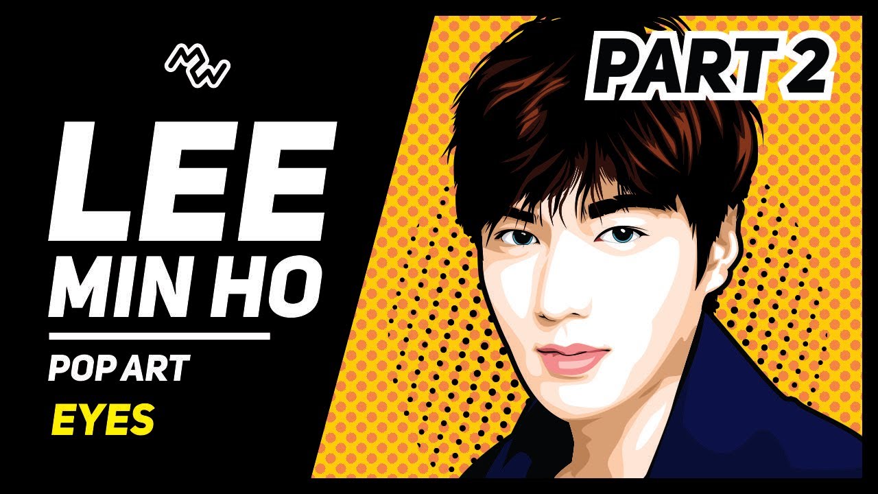 Lee Min Ho Pop Art (Part 2) Eyes | CorelDraw X7