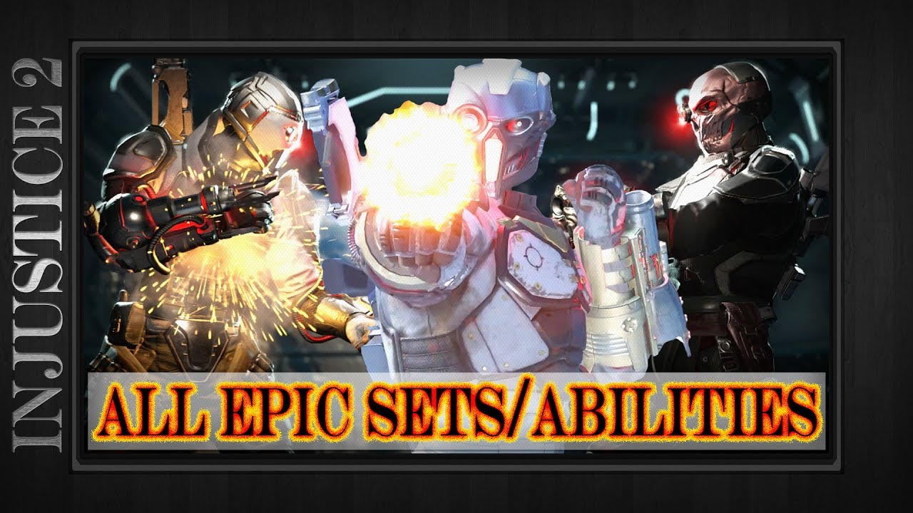 Deadshot - All Epic Gear Sets & Abilities Showcase Demo - Injustice 2