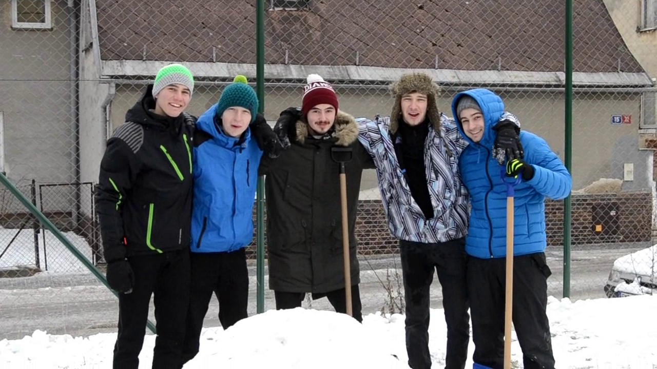 Sněhové sochy 2017 (Gymnázium Jeseník)