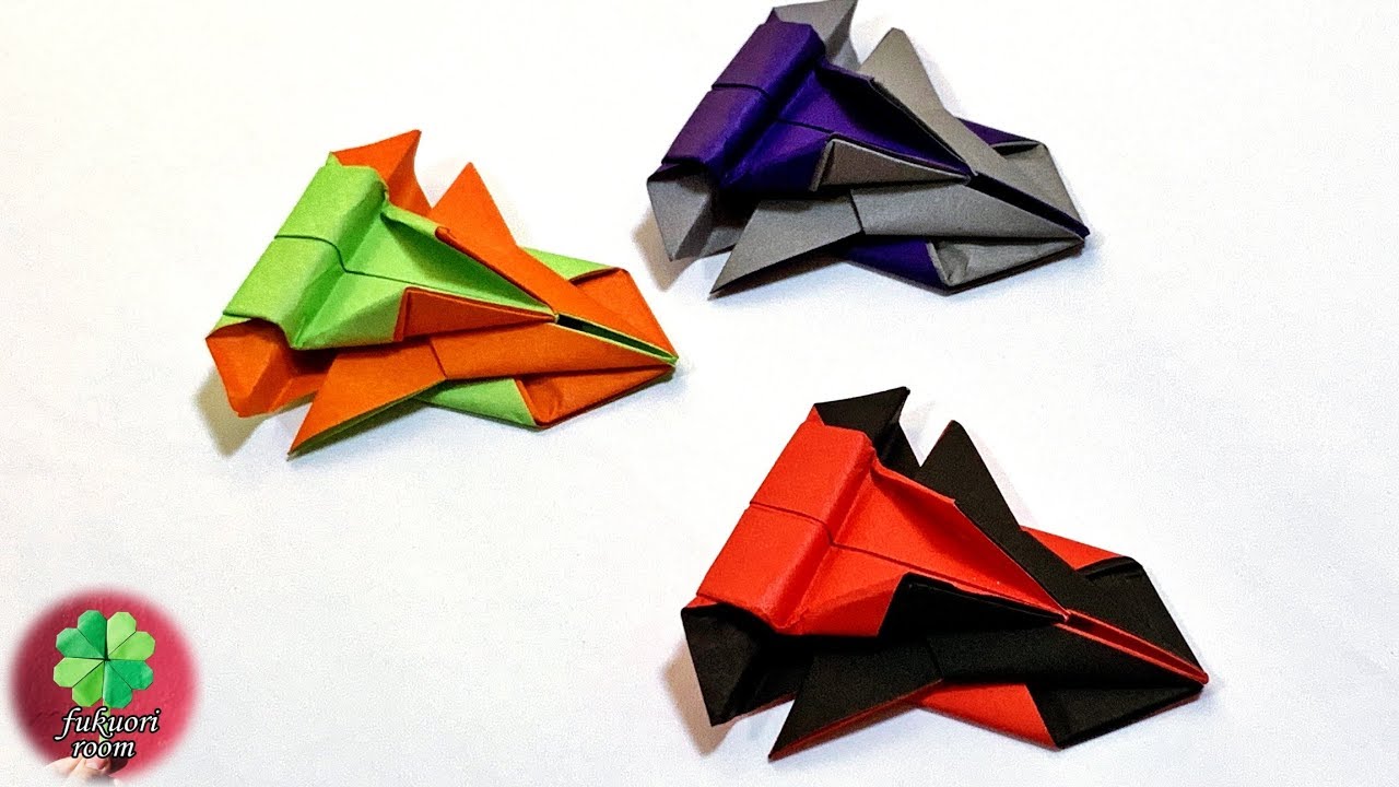 【折り紙】かっこいい！スポーツカー（スーパーカー）　男の子向けの車の折り方　Origami sports car / fukuoriroom