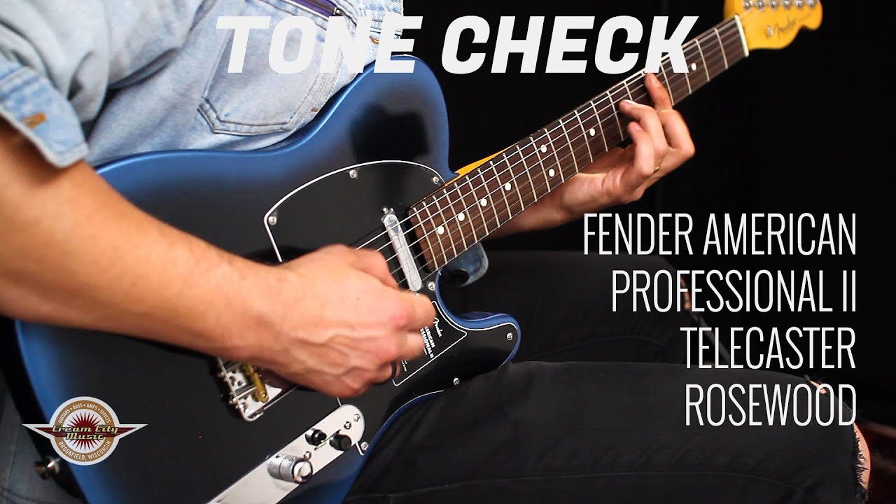 TONE CHECK: Fender American Professional II Telecaster Demo | No Talking