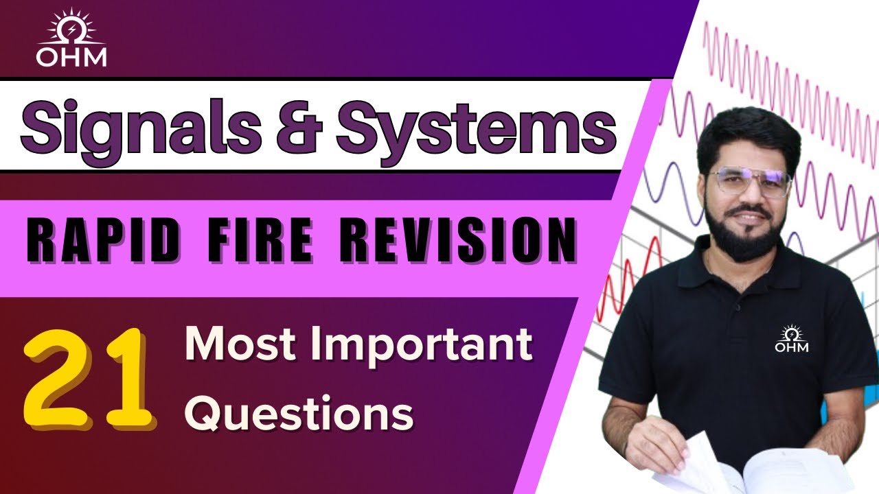 GATE 2025 | Signals & Systems Rapid Fire Revision | 21 Most Important Questions #gate2025