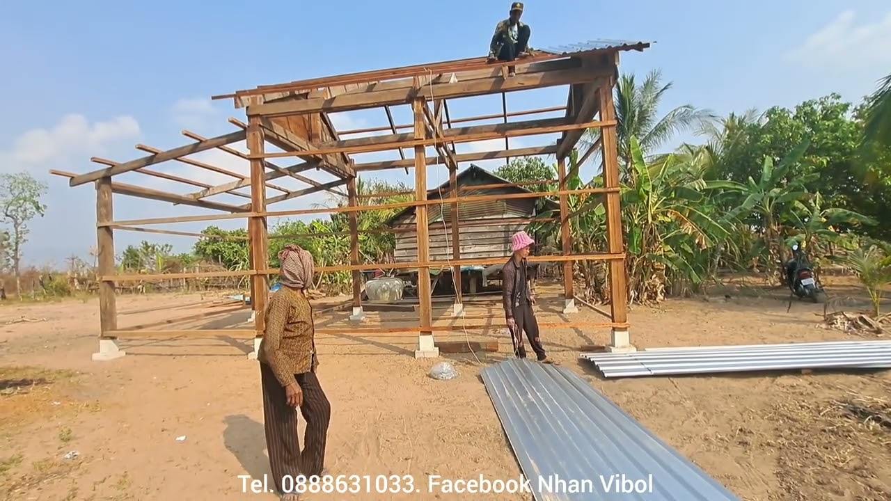 ដល់វគ្គប្រក់ដំបូលផ្ទះលោកយាយស្ងួត