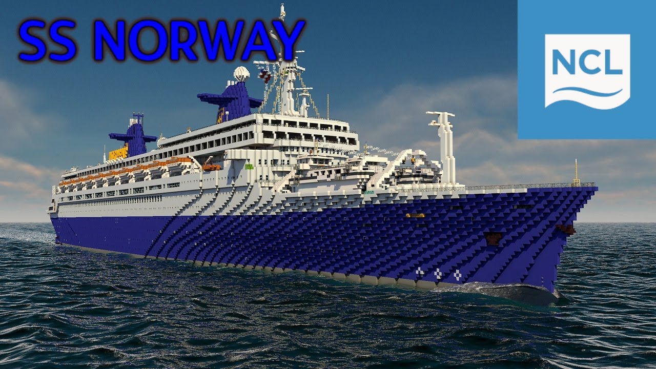 Minecraft S.S. Norway (Norwegian-Cruise-Line) - The ex. S.S. France and cruise ship of the 80s
