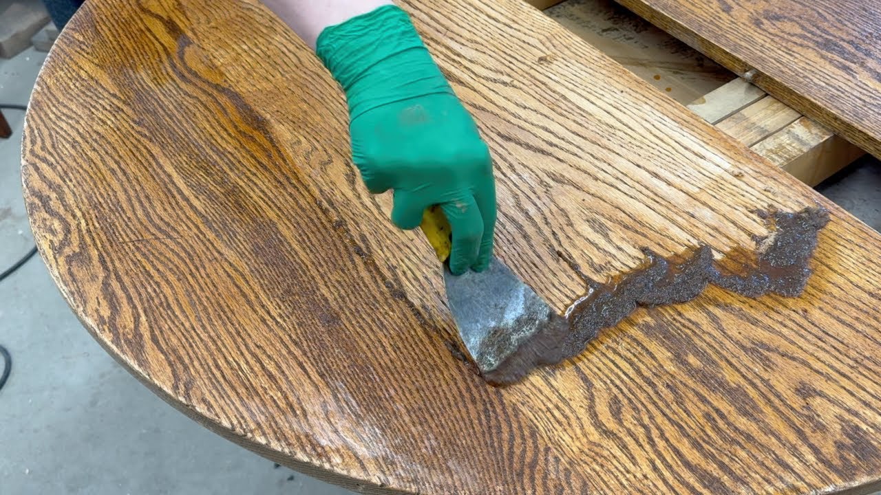 How To Strip your old Oak Table