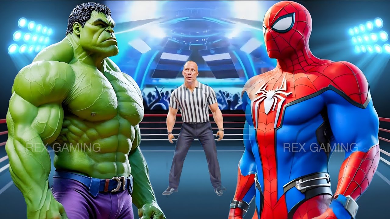 Green Hulk VS Spider-Man | Epic Battle | WWE 2K25
