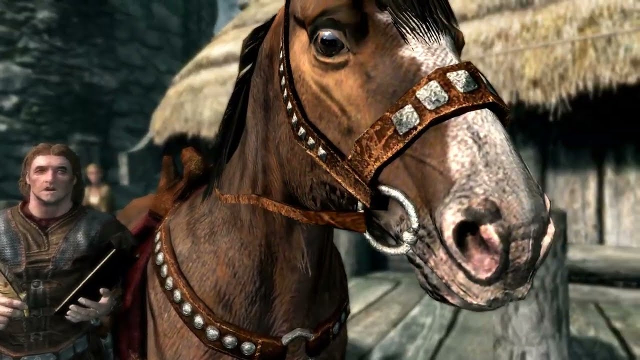 «Мод, который сломал Skyrim на старте! Хадвар в шоке от лошади»