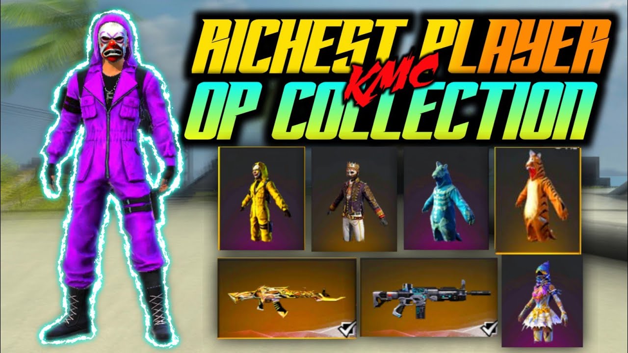 KMC GUILD RICHEST PLAYER COLLECTION 😲 | KMC RIDER COLLECTION | FREE FIRE COLLECTION | RIDER NATION