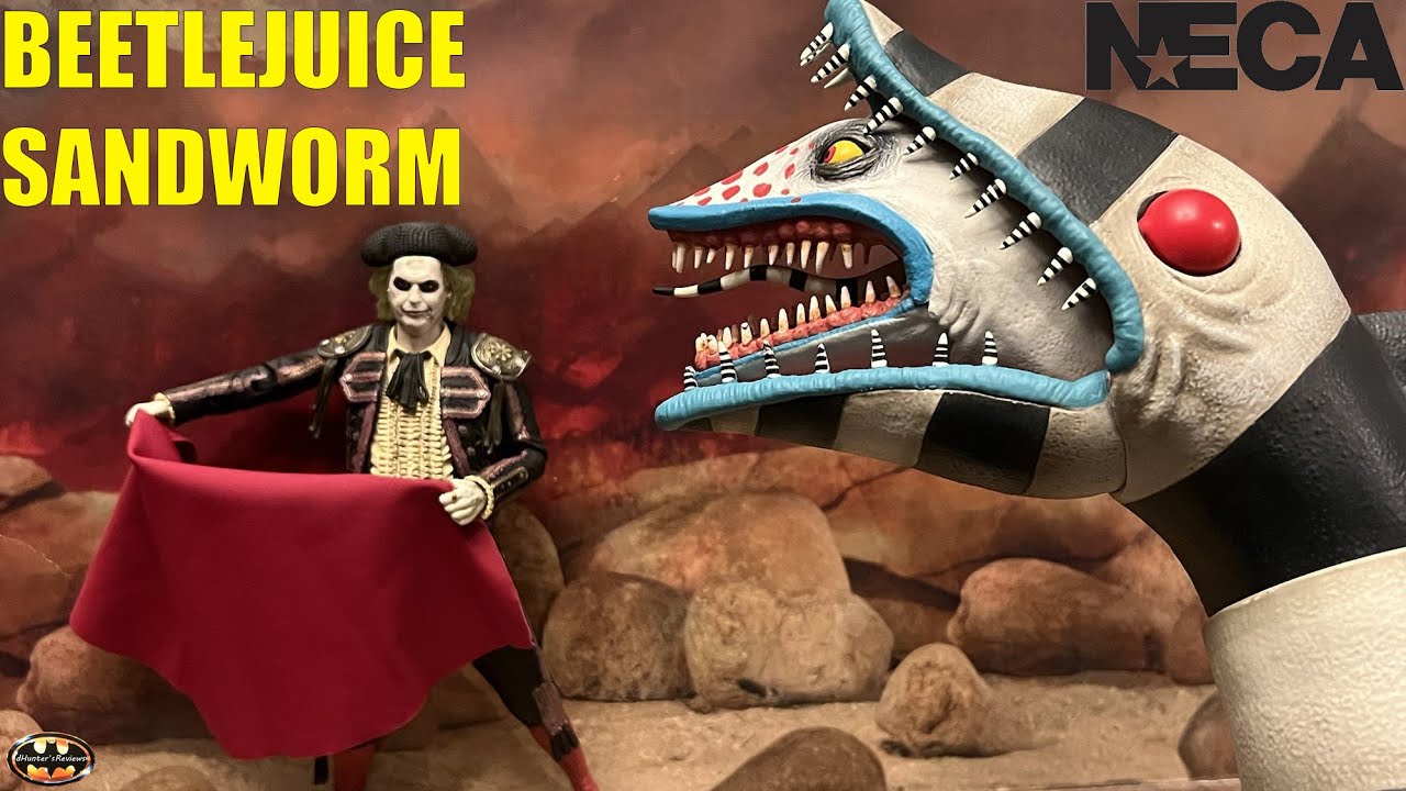 Набор из двух фигурок Битлджуса от NECA: Матадор и Песчаный червь. Обзор и сравнение фигурок Битл...