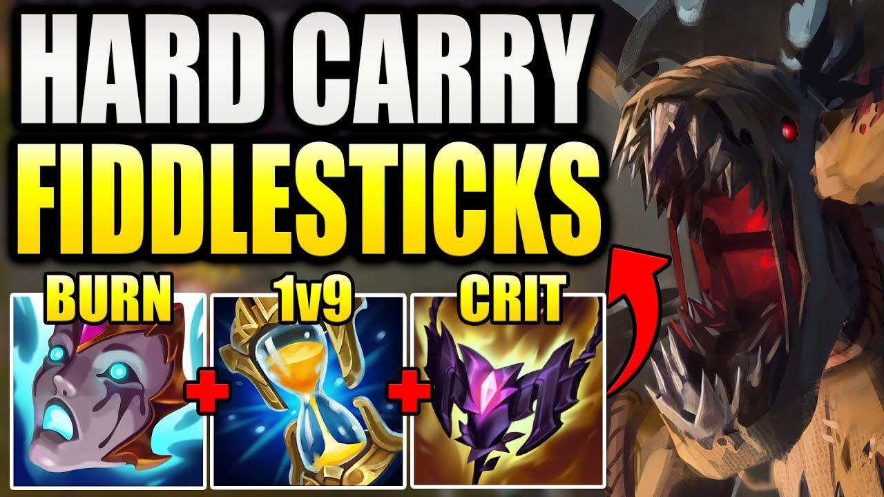 КАК ИГРАТЬ В FIDDLESTICKS JUNGLE И HARD CARRY ВАШИ SOLO Q ИГРЫ!