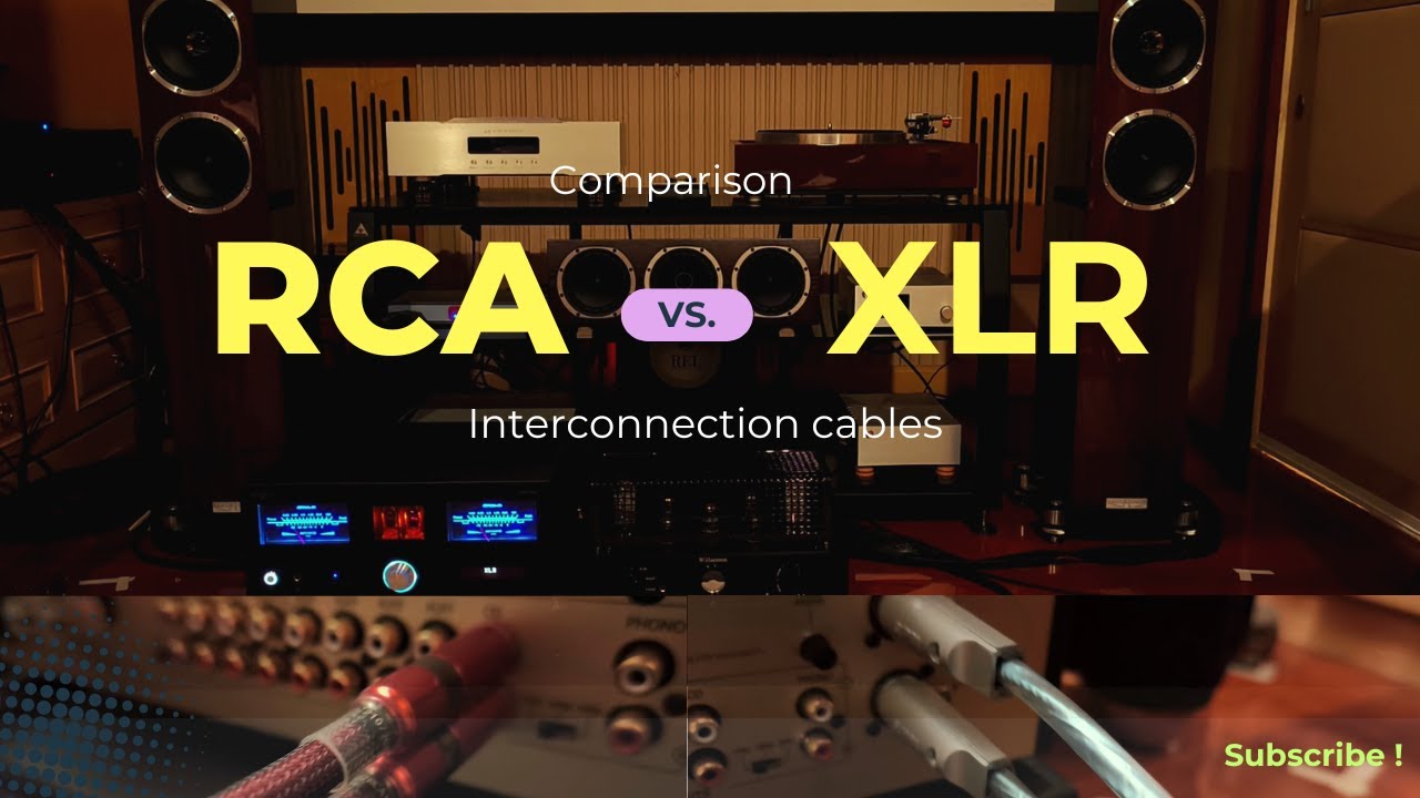 RCA vs XLR Cable Comparison (Advance Paris Int. Amp & Fyne Audio Speakers)