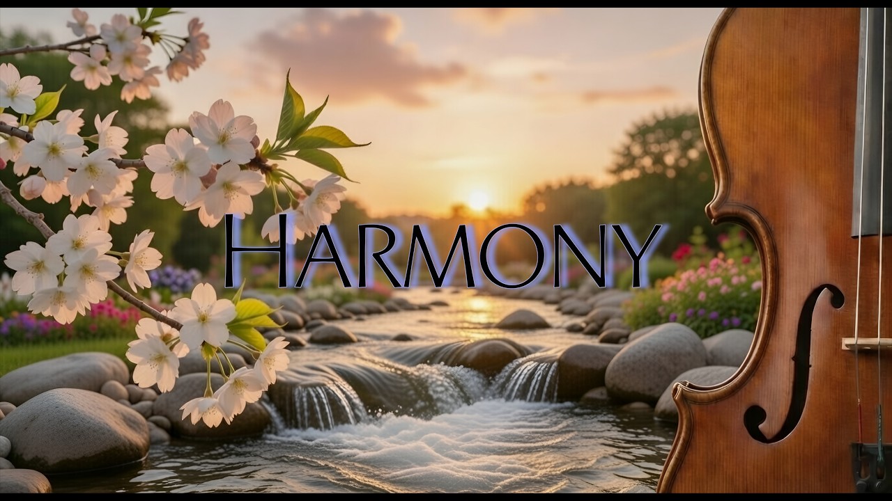 Relaxing Cello & Piano by the River at Sunset 🌅 | Study, Work & Sleep Music