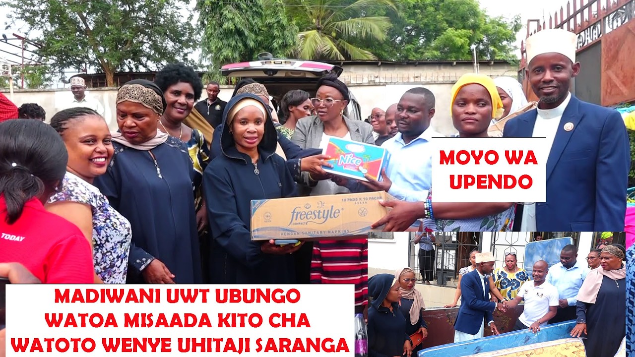 MADIWANI UWT UBUNGO WATOA MISAADA KITO CHA WATOTO WENYE UHITAJI SARANGA
