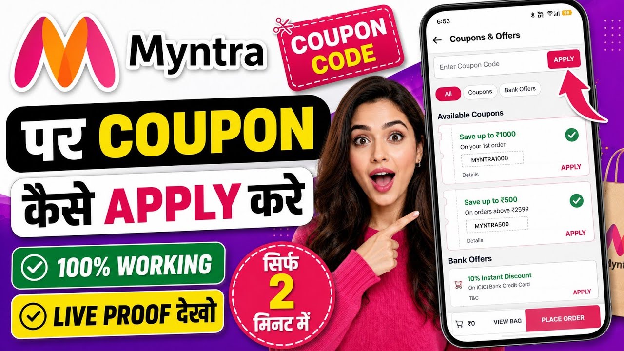 Myntra Today Free 500 off coupon | First Order, Old User Deals & Beauty Discounts You Can&rsquo;t Miss