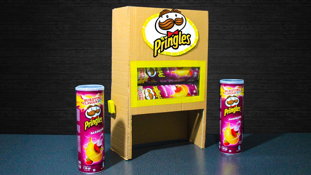 DIY How to Make Pringles Chips Vending Machine