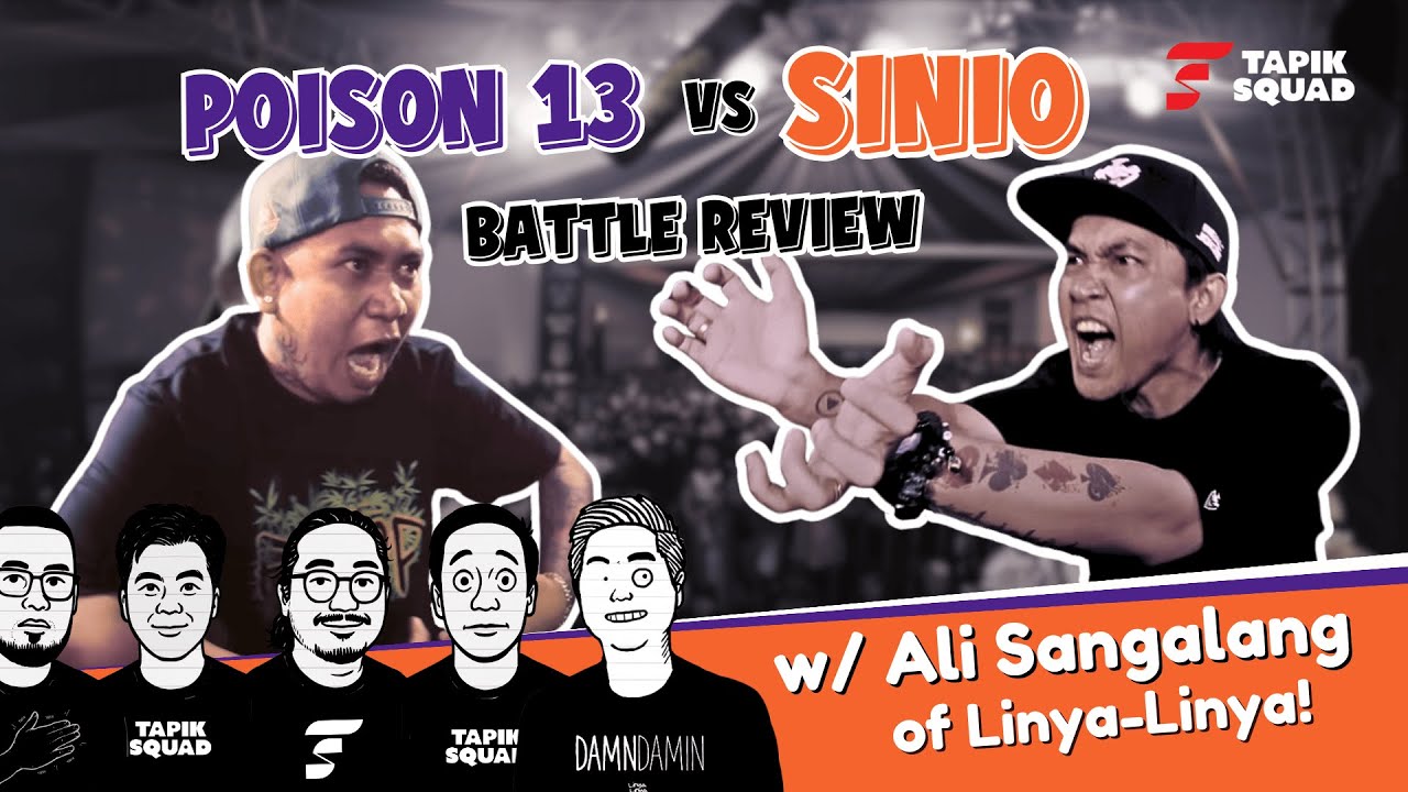 Most Viewed VS Most Battles - Sinio VS Poison 13 - BATTLE REVIEW W/ ALI SANGALANG of @linya_linya