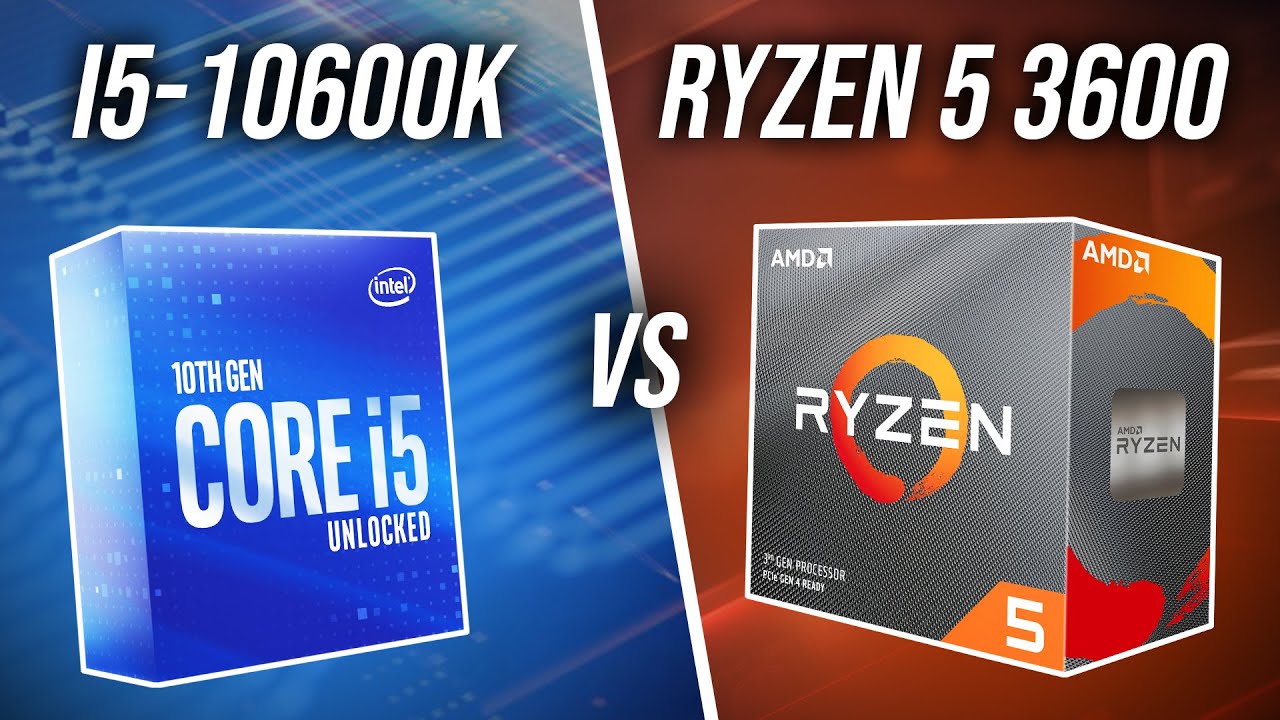 Intel i5-10600K vs AMD Ryzen 5 3600 CPU Comparison