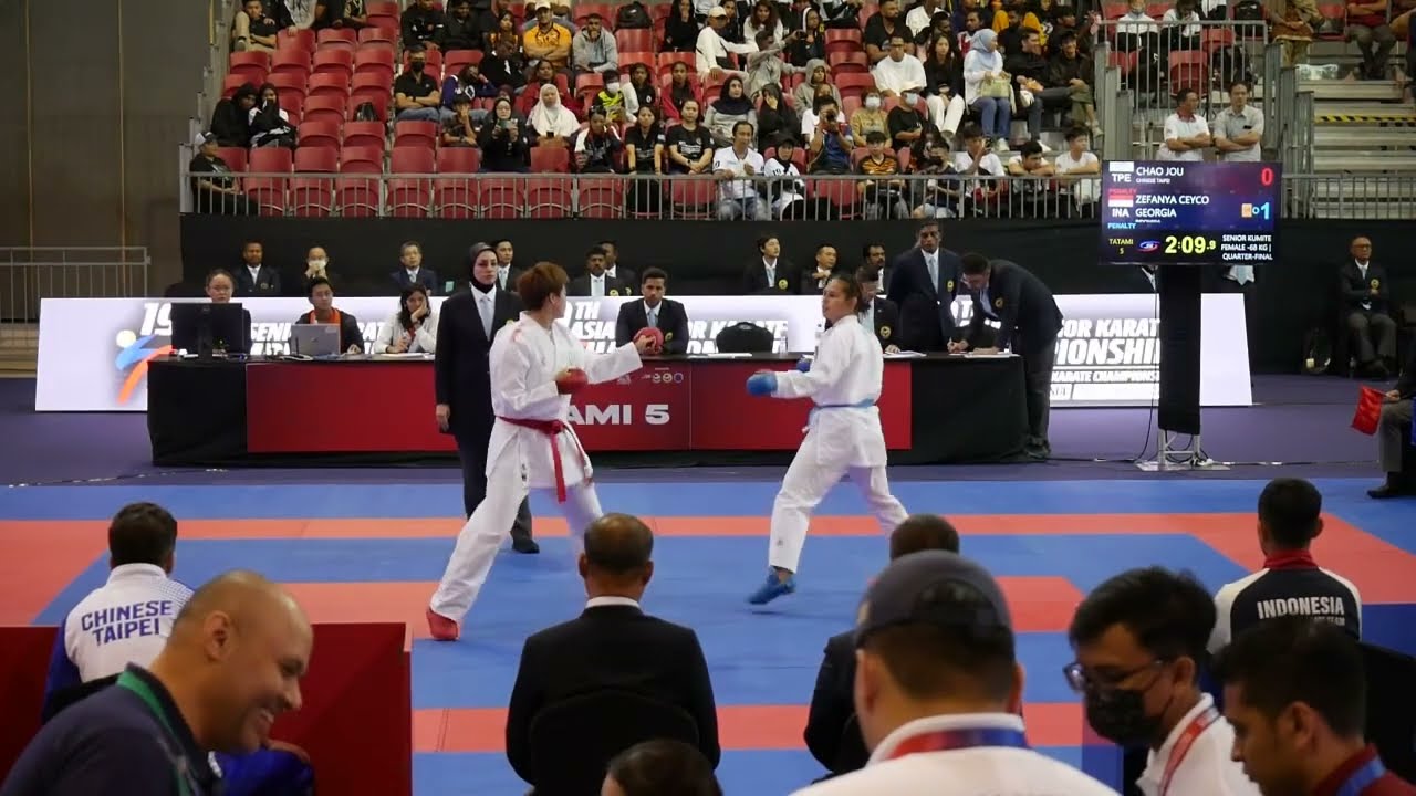 Ceyco Georgia (INA) VS Chao Juo (TPE) - Kumite -68 Kg Female AKF Championship Melaka 2023