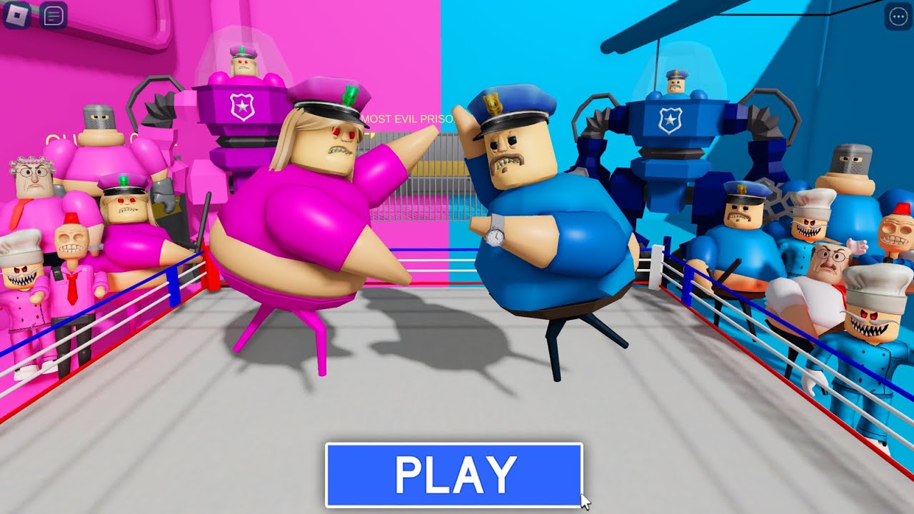 Girls BARRY vs Boys BARRY New Obby! Full Game Walkthrough #roblox
