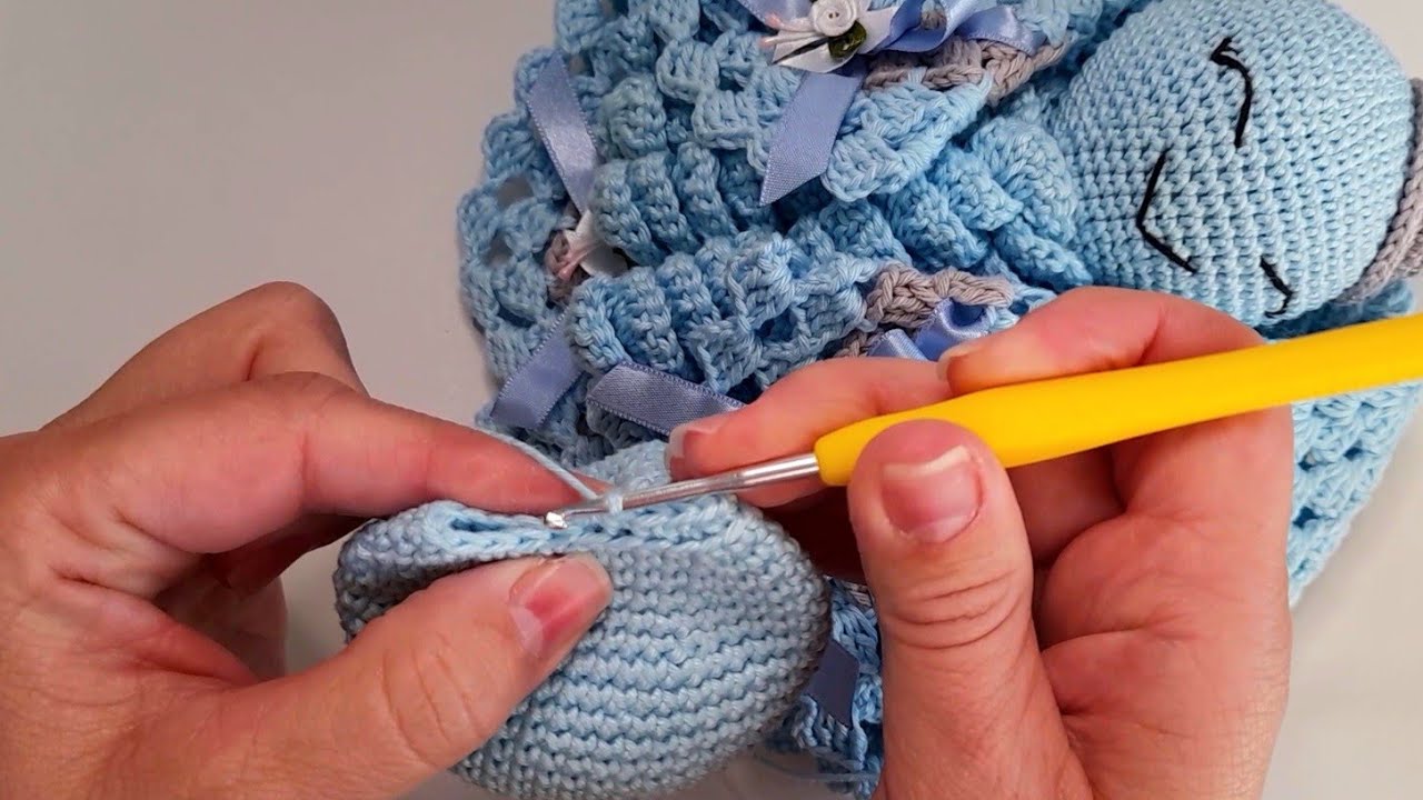 Como fazer diminuição em BLO _ Amigurumi para iniciantes