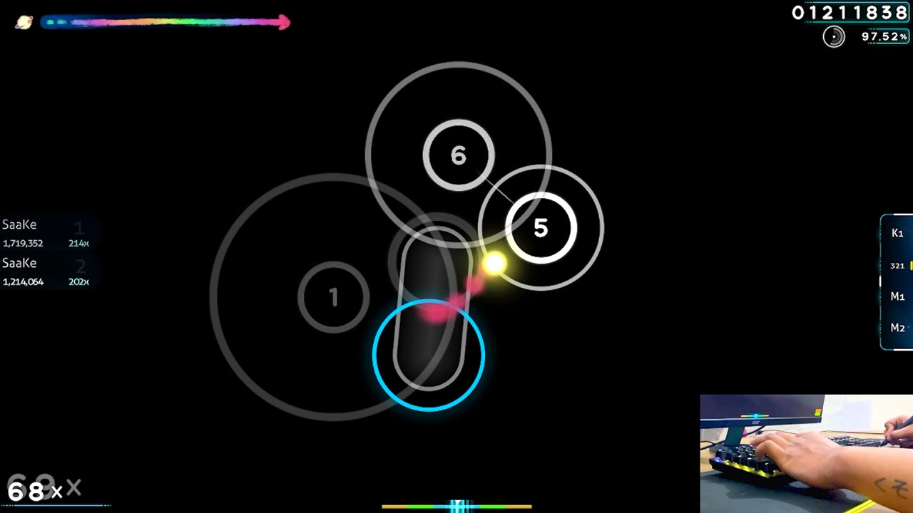 when you only singletap in osu!