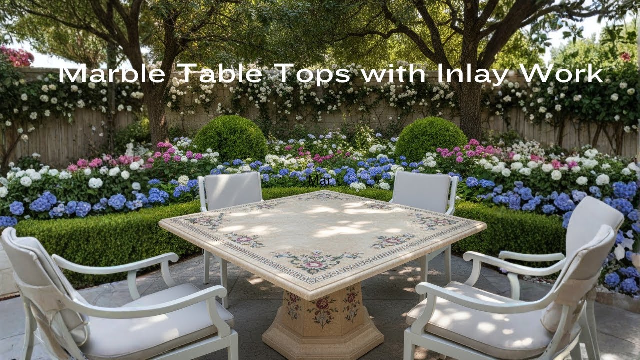 Discover the Art of Marble Inlay Table Tops