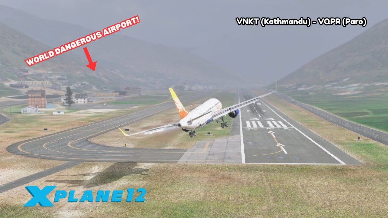 *WORLD DANGEROUS AIRPORT* Airbus A320NEO - Drukair | Tribhuvan [KTM] - Paro [PBH] | X-Plane 12
