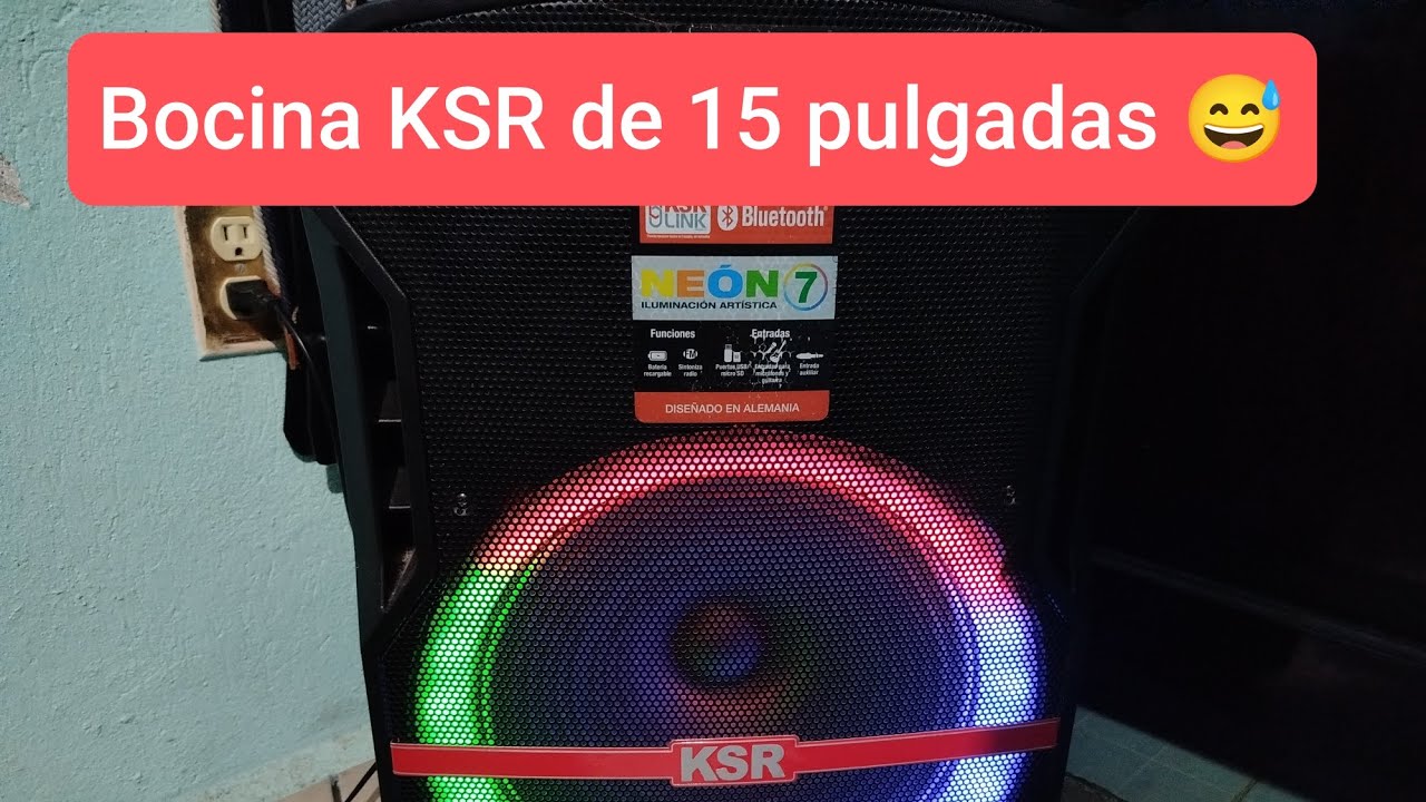 Baila mi cumbia con mi bocina KSR de 15 pulgadas 😃