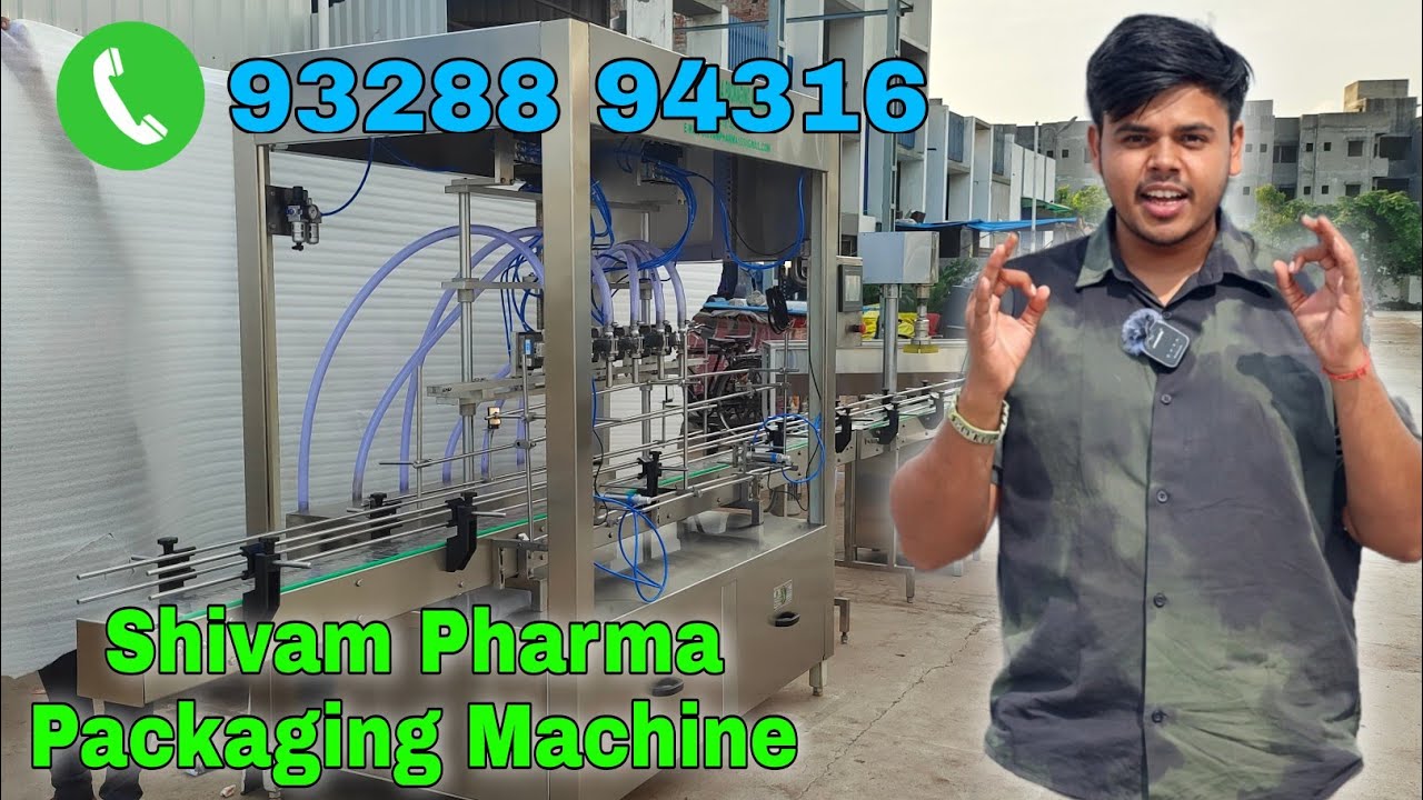 Shivam Pharma Packaging Machine Automatic Bottle Filling Line 
