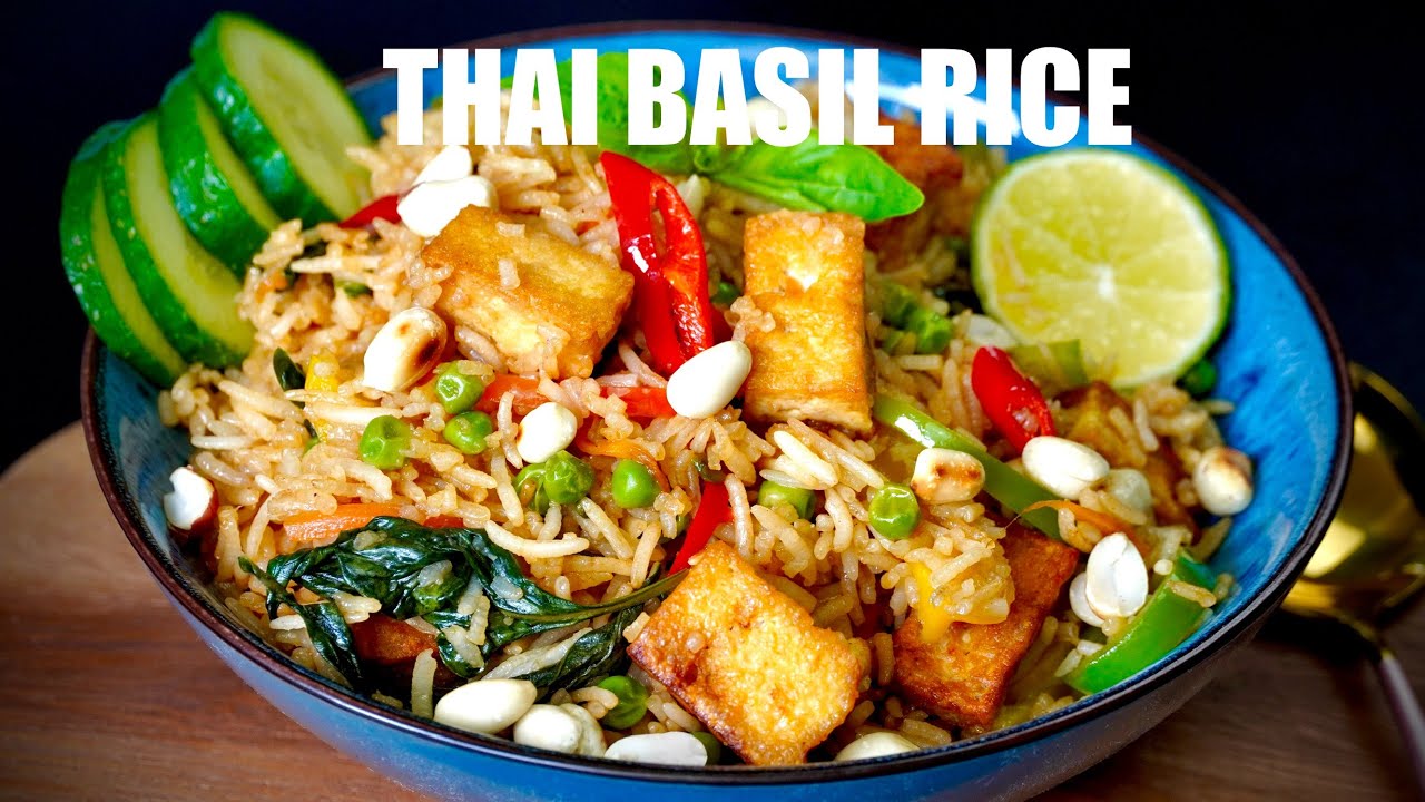 Thai Basil Rice Recipe | Thai fried rice Recipe | Sattvik Kitchen