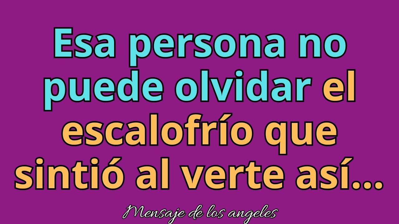 😱💖Esa persona no puede olvidar el escalofrío que sintió al verte así… Mensajes de los Ángeles