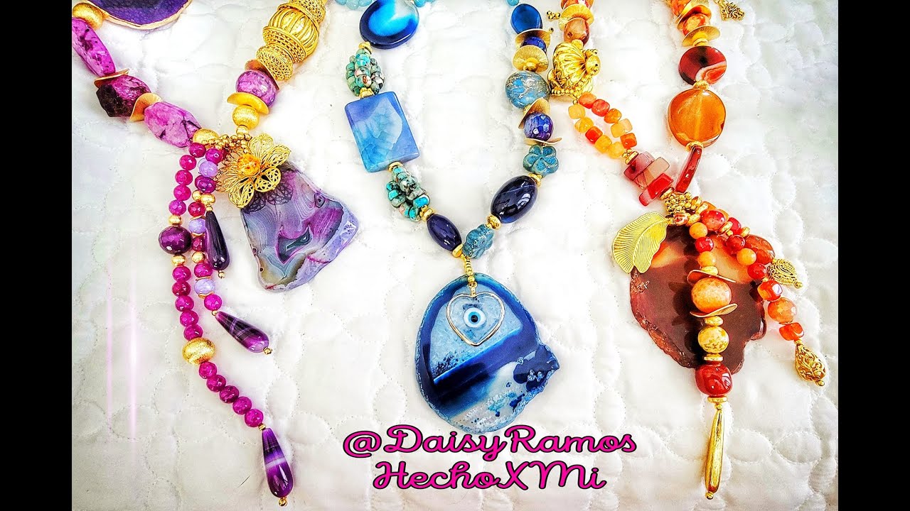 Hermoso Collar Asimétrico Parte II @DaisyRamosHechoXMi #daisyramosyoutube DIY
