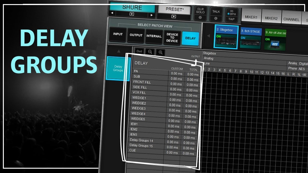 Delay groups