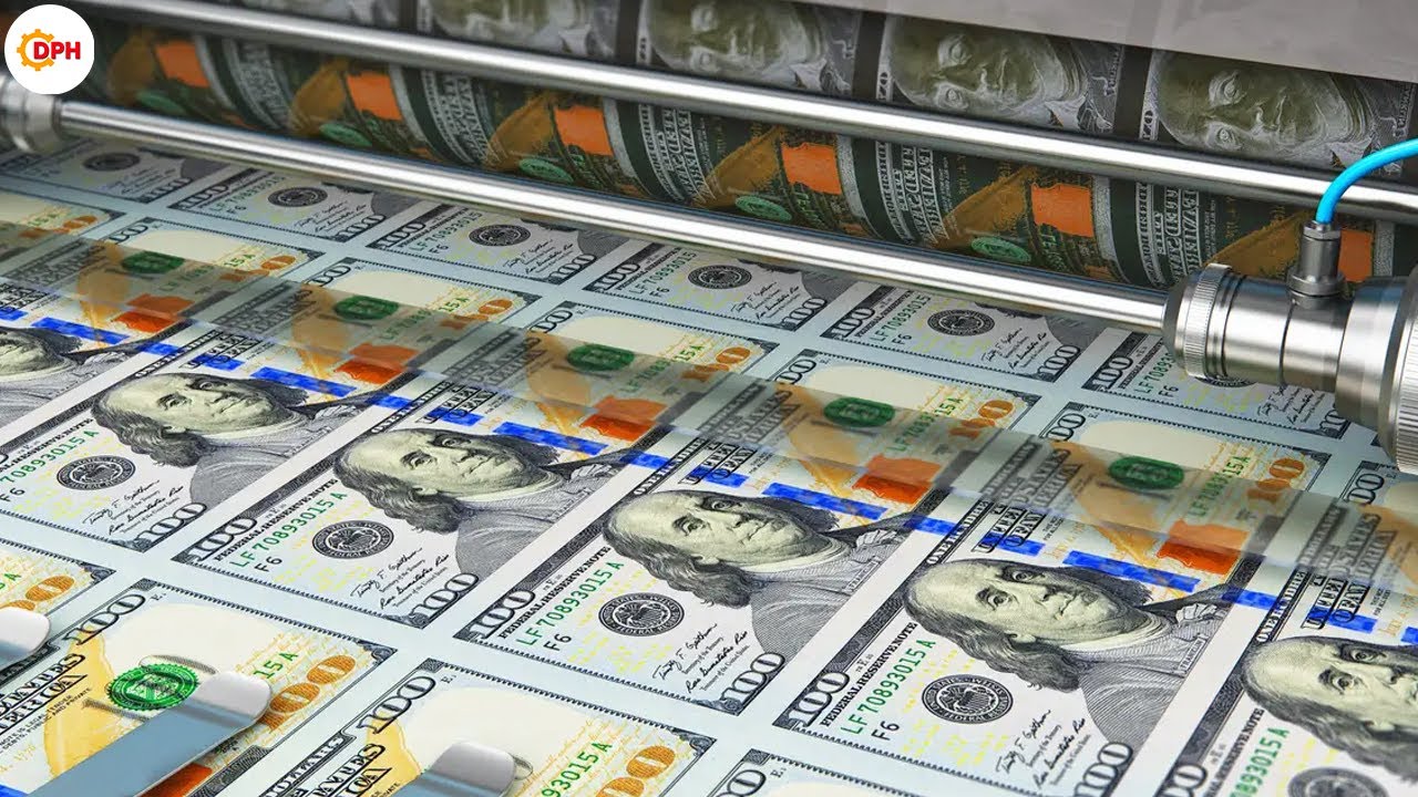 Money US Dollars printing process 💵 American Money Factory | Daily Process HD
