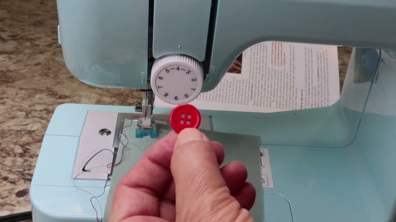 Sewing on buttons with LX3817
